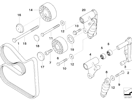 BMW S54 belt drive