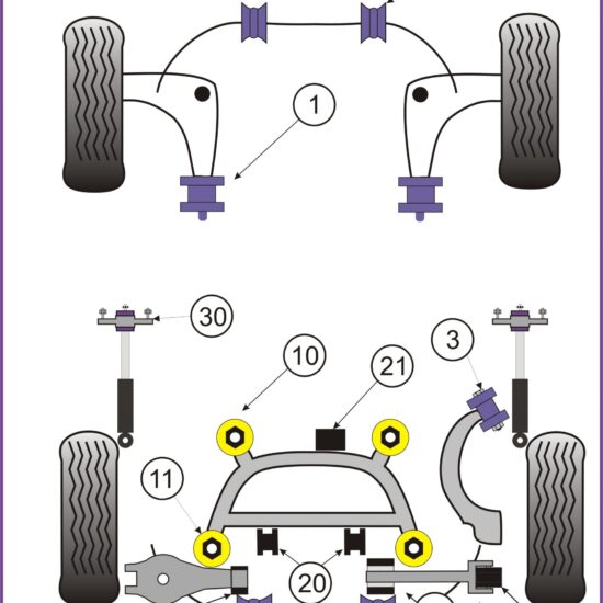 Powerflex BMW E46 M3 diagram