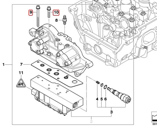 S54 Vanos Solenoid Securing Bolts