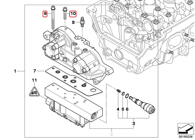 S54 Vanos Solenoid Securing Bolts