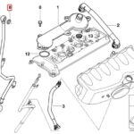 S54 rocker cover oil drain pipe crush washers