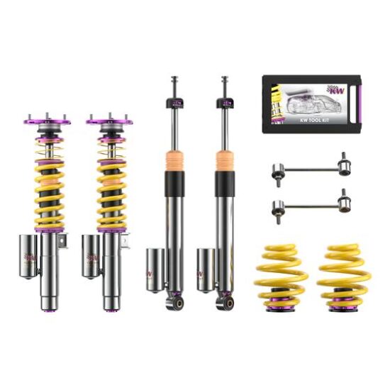 KW V3 Clubsport Coilovers incl. Top Mounts for E46 M3.