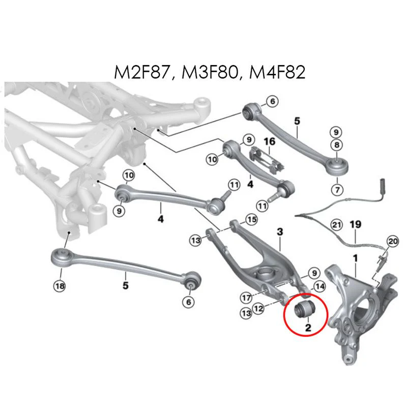 Millway Motorsport Uniball Rear Control Arm Outer Bushings (E8X 1 ...