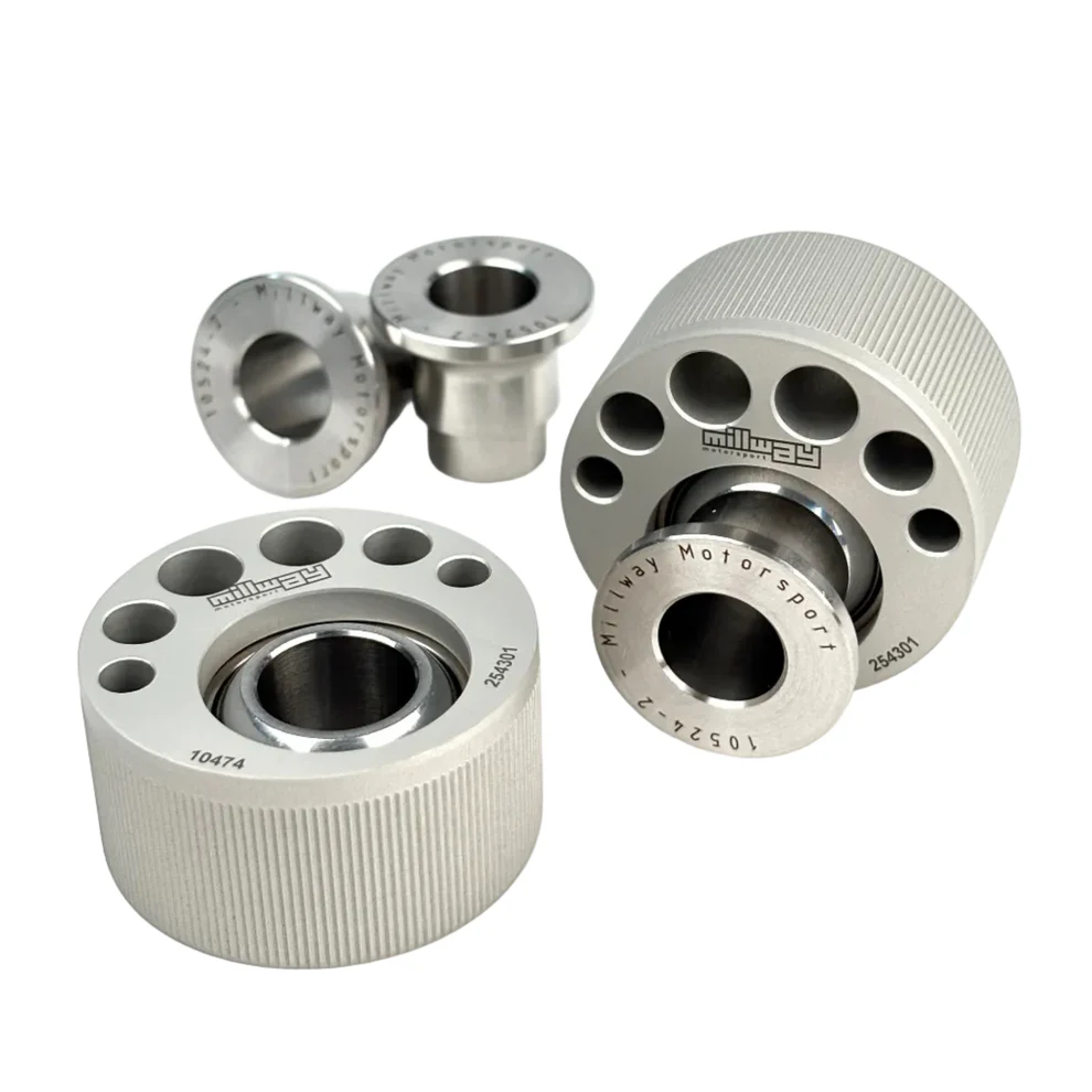 Millway Motorsport Uniball Rear Control Arm Outer Bushings (E9X M3, E82 1M, F8X/G8X M2/M3/M4, E8X/E9X 1/3 Series, F1X/F2X/F3X 1/2/3 Series, i8)