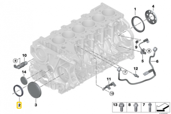 Genuine BMW Front Main Seal (N52/N54/N55/S55) - Hack Engineering