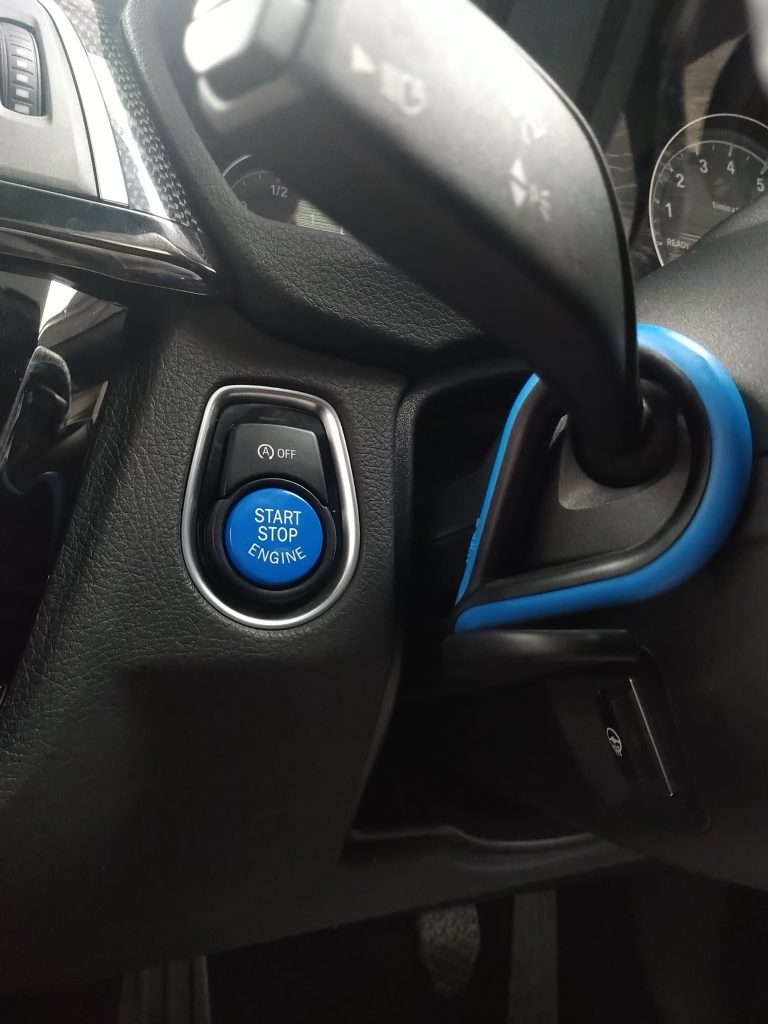 Red/Blue BMW Engine Start Stop Button (F Series)