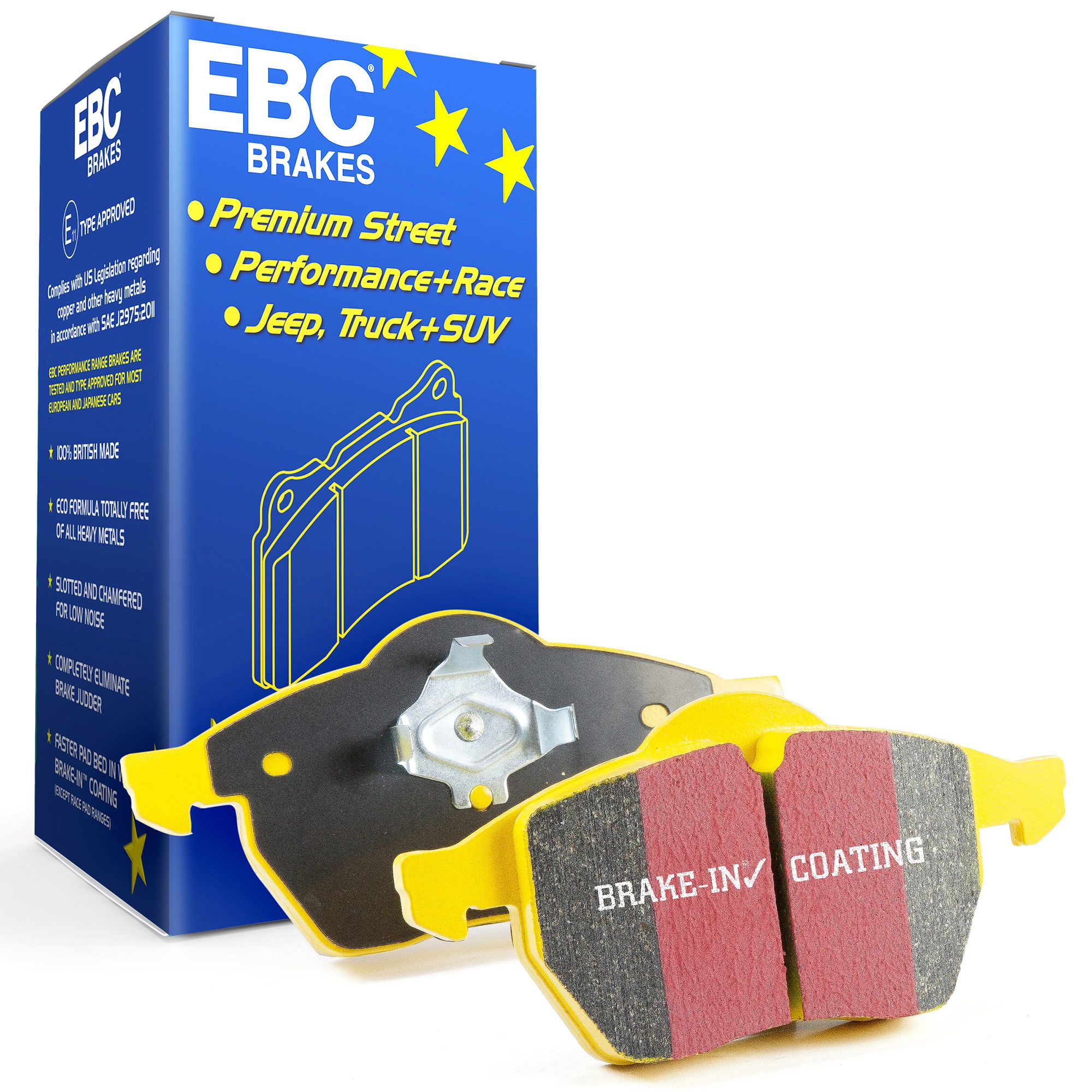 EBC Yellowstuff Brake Pads (rear, F2X/F3X M135i/M235i/M140i/M240i/340i