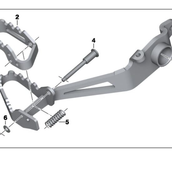 Footbrake Lever, Adjustable - 35218569755