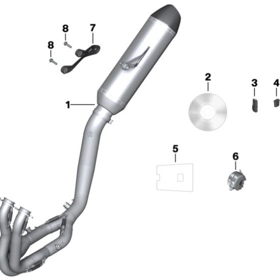 HP Race Titanium Exh. System Akrapovic (K46 S1000RR)