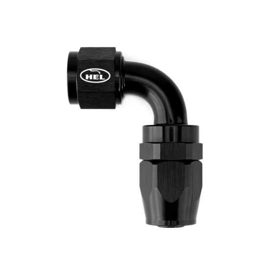 HEL Performance Aluminium -10 AN 90° Hose End Fitting for Braided Rubber Hose