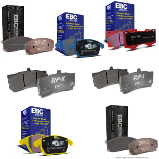 EBC Brake Pads  (Apollo-6 Calipers, 54mm Radial Depth)