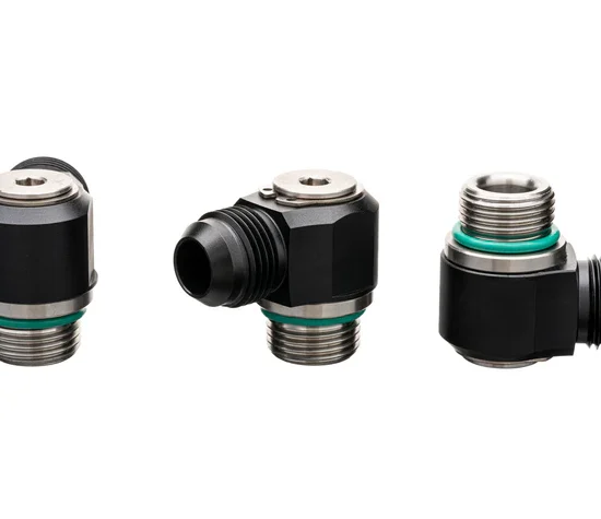 NRW Design -10 AN to ORB Low Mount Swivel Fitting (for NRW Billet Oil Caps)