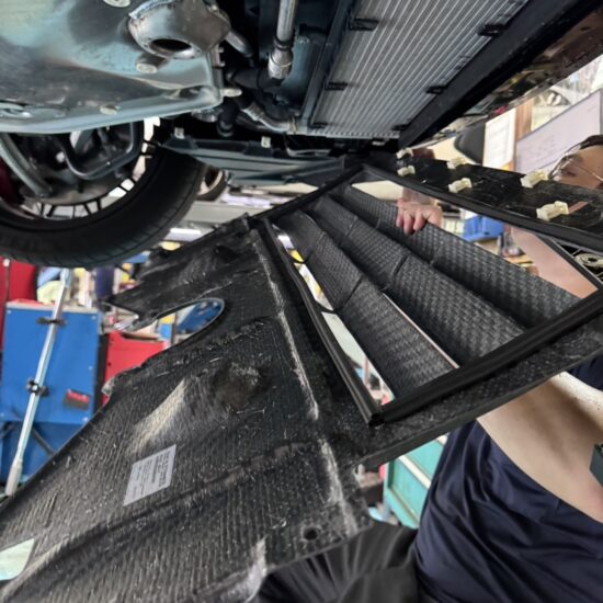 FTP Dry Carbon Skid Plate Oil Cooler Guard for G8X M3/M4.