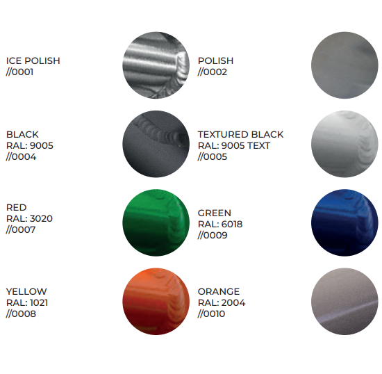 Crosspro Colour Chart