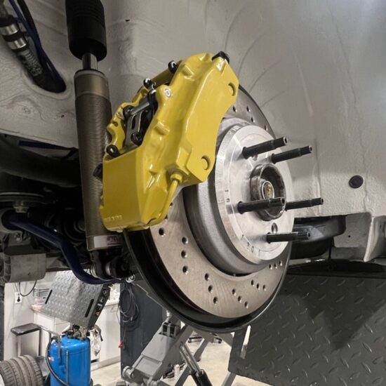 Burkhart Engineering Adapters for Porsche 986 996 Caliper, Rear Axle for E46 M3.