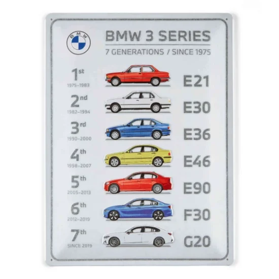 BMW Blechschild 3er Serie - 80235B81115