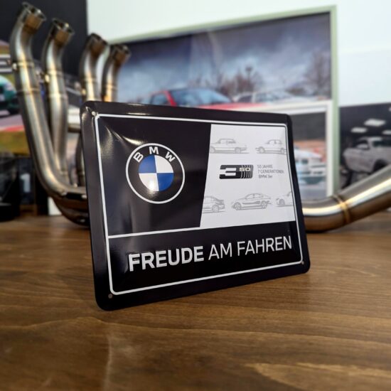 BMW 'Blechschild Freude am Fahren' 15x20cm Metal Sign