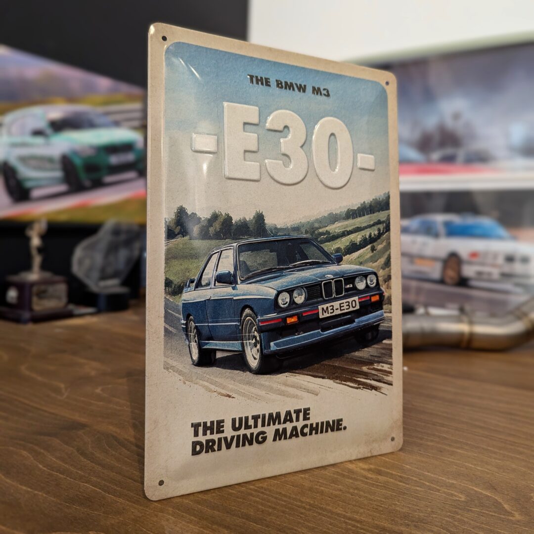 BMW 'Blechschild E-30' 20x30m Metal Sign