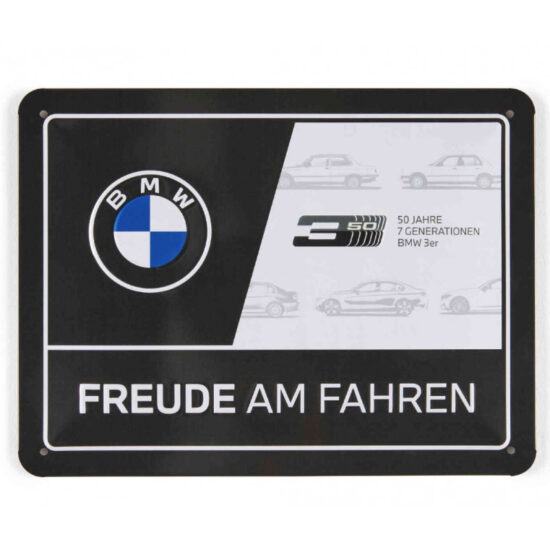 BMW 'Blechschild Freude am Fahren' 15x20cm Metal Sign