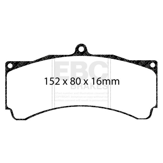 EBC Yellowstuff NDX Brake Pads for AP Racing CP5575 and K Sport Calipers.