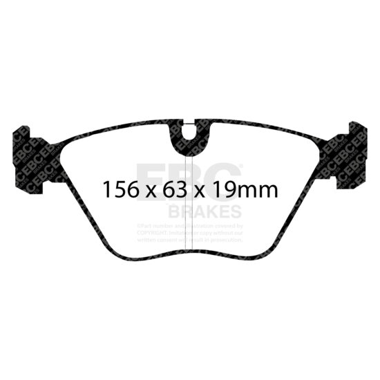 EBC Yellowstuff Brake Pads, Front for E36/E46 M3, E34 5 Series inc M5, E32 7 Series, Z3 M and Z4 M.