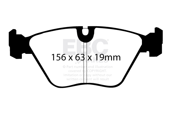 EBC RP-X Track and Race Brake Pads, Front for E36/E46 M3, E34 5 Series inc M5, E32 7 Series, Z3 M and Z4 M.