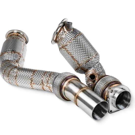 Scorpion Exhausts Sports Cat Downpipes for the F8X M2C, M3 and M4 with the S55 engine.