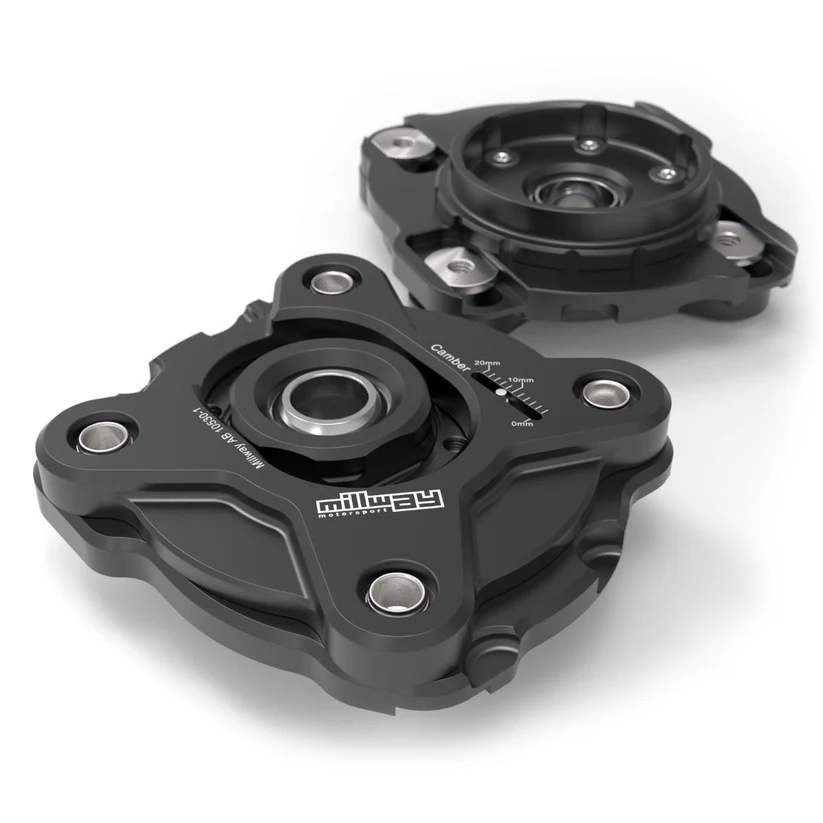 Millway Motorsport Adjustable Camber Plates for Toyota Supra. Millway Motorsport Adjustable Camber Plates for Toyota Supra.