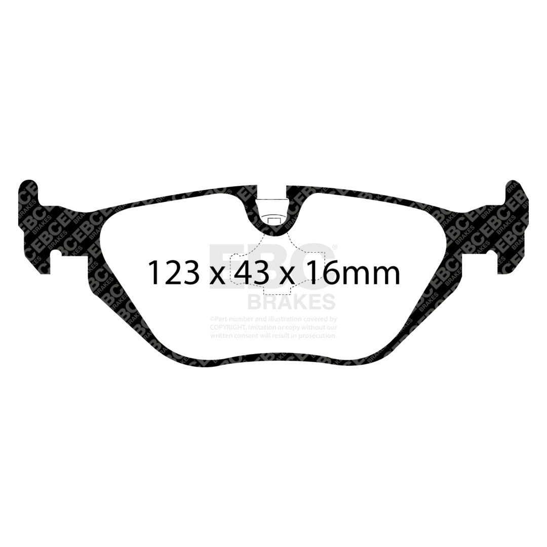 EBC BlueStuff NDX Brake Pads, Rear for E36/E46 3 Series, Z1.