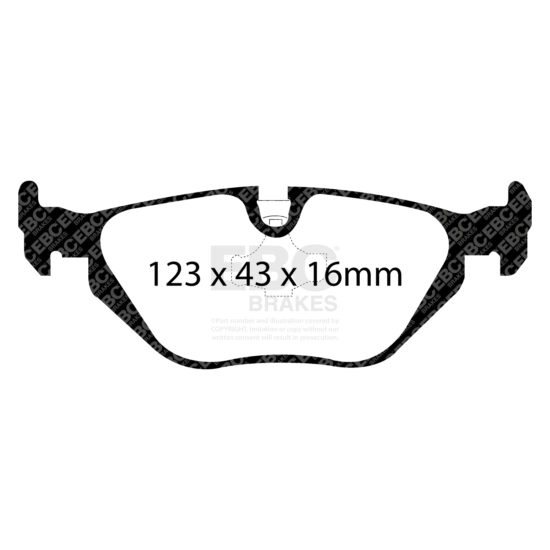 EBC BlueStuff NDX Brake Pads, Rear for E36/E46 3 Series, Z1.