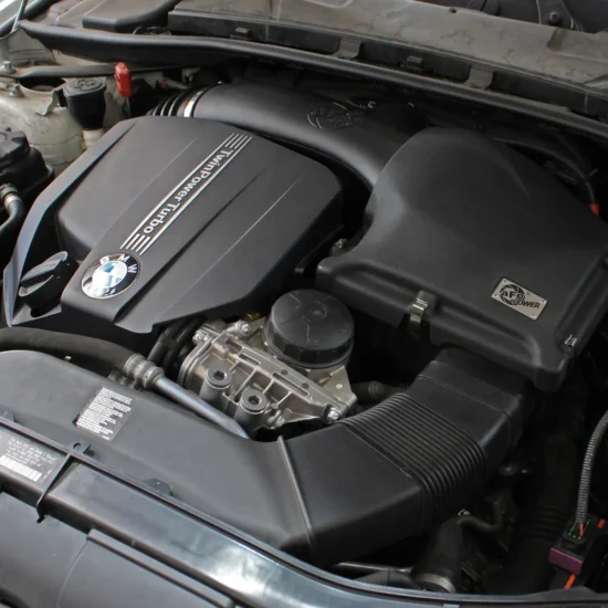 aFe Power Magnum Force Stage 2 Cold Air Intake System Cover for E9X 3 Series.